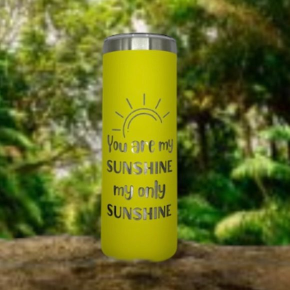 You are my sunshine 20 ounce laser engraved stainless tumbler, Valentine's gift - Picture 1 of 1
